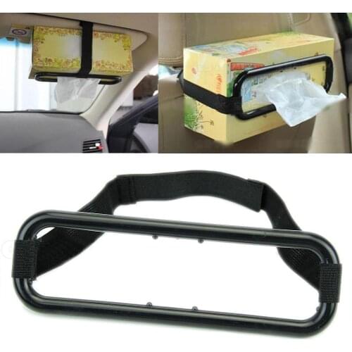 Car Vehicle Sun Visor Seat Back Plastic Tissue Box Holder Paper Napkin Bracket