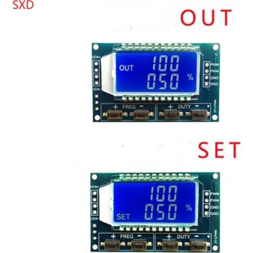 Free shipping 10pcs PWM pulse frequency duty cycle adjustable module Square wave rectangular wave signal generator XY-LPWM