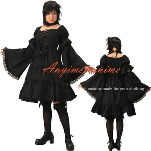 Sissy Maid Gothic Lolita Punk Fashion Outfit Dress Cosplay Costume Tailor-made[CK1043]