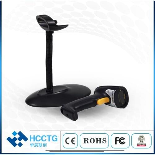 Cheap Price Scanner Gun Handfree Laser 1D Barcode Scanner WIth Stand HS-6100S
