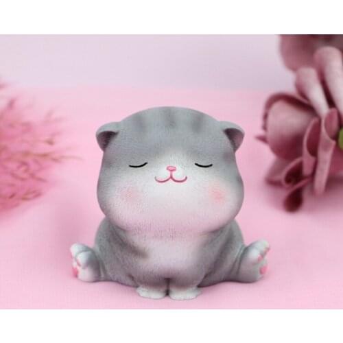 1 Pcs Cartoon Cat Shaped Figurine Decoration Craft Miniature Model Home Decoration Cute Accessories Desktop Garden Decoration