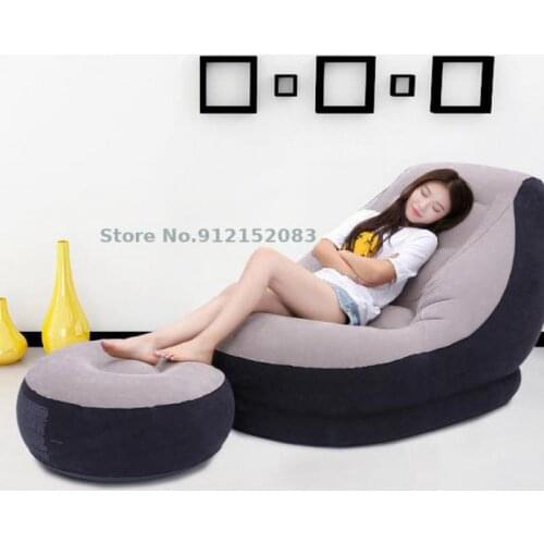 Lazy sofa single bean bag tatami bedroom balcony recliner small sofa bed folding inflatable chair