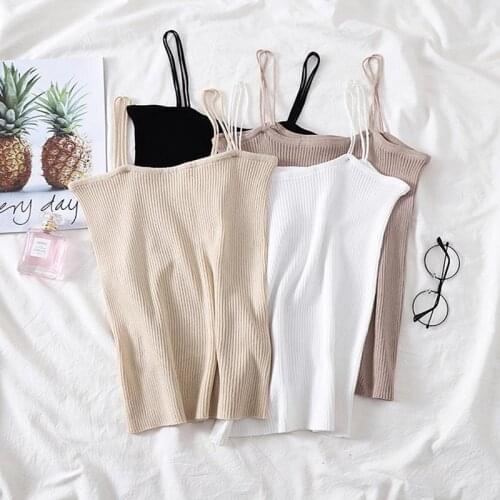 Women Crop Tops Female Spaghetti Camis Sexy Crop Top Female Crop Tops For Women White Camis Women Top 2021 Tank Top For Women