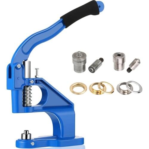 Multiple sizes Hand Press Hole Machine Inkjet Hole Snap Button Rivet Pick Hole Opener Installation Tool Press for Eyelets Tool