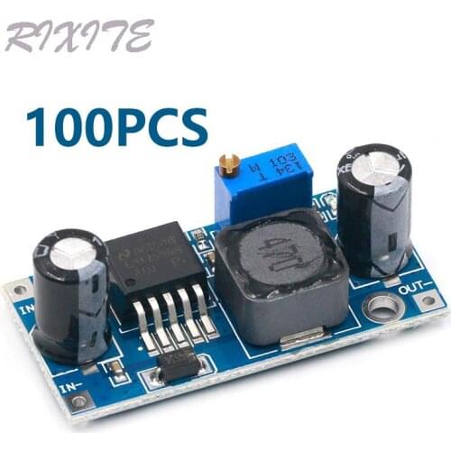 100PCS LM2596 LM2596S ADJ Power supply module DC-DC Step-down module 5V/12V/24V adjustable Voltage regulator 3A