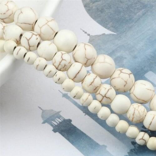 New Fashion 4/6/8/10mm Natural Stone Round Loose Beads Men Women Bracelets Necklace Gifts For DIY Jewelry Making Accessories