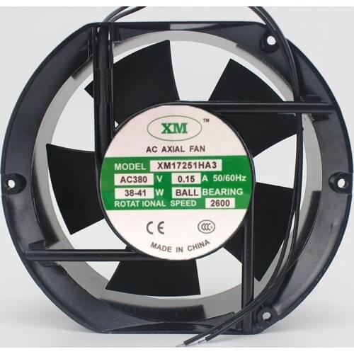 New XM AC AXIAL Fan XM17251HA3 380V 0.15A Cooling Fan 6months Warranty