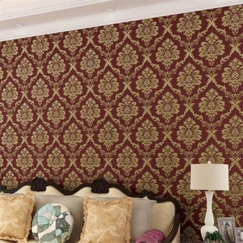 Wellyu papel de parede Damascus Luxury Nonwovens Relief Wallpaper Bedroom Living Room TV Background Wallpaper tapety