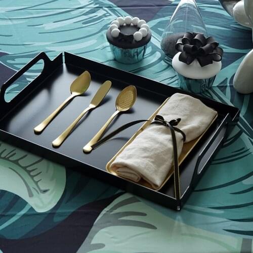 SWEETGO Teacup tray Nordic home decorating handle plate for dessert /perfume/ makeup/jewelry storage party cake table decoration