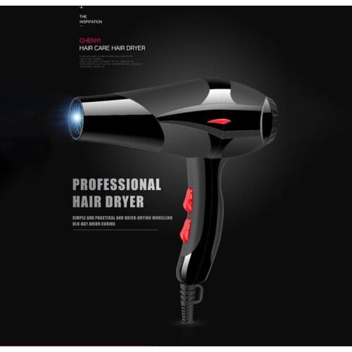 Professional Electric Hair Dryer 3 Speed 2 Heat Hairdressing Salon Blow Dryer EU Plug With Air Collecting Nozzle