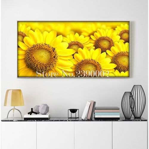 Needlework 3D DIY Diamond Painting Sunflower Tulip Rose Floral Posters Cross Stitch Full Diamond Embroidery Home Art Decor