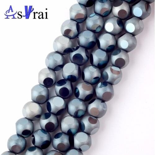8mm Gray Glass Crystal Czech Beads for Needlework 20pcs Faceted Austrian Crystal Round Loose Beads Diy Bracelet Jewelry Making