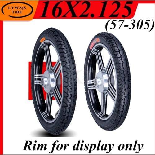 16x2.125 Tire for Electric Bicycle Motorcycle E-bike 16 Inch CST Inner Outer Tube 57-305 Explosion Proof Wear Resistant Tyre