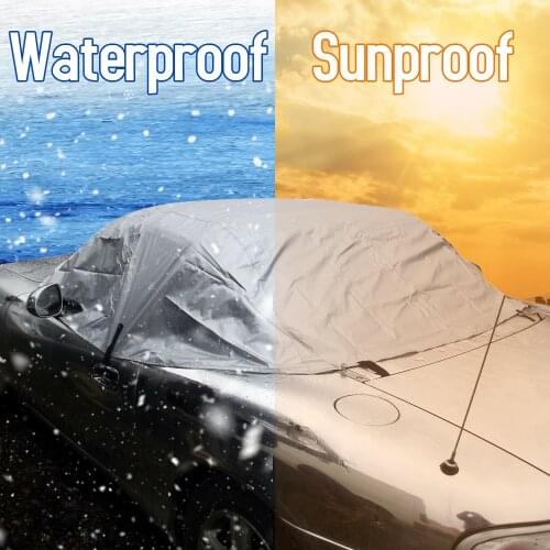 Foldable Car Cover Soft Top Roof Protector Half Cover Car Sun Shade Cover Car Exterior Accessories for Mazda MX-5 MK1 MK2 MK2.5