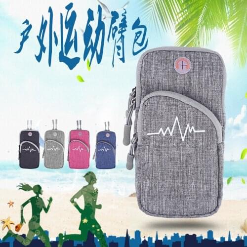Sports Zipper Arm running bag Men Women Fitness Climbing Basketball Outdoor Gym Wristband Mobile Phone Anti-lost Keys Wallet