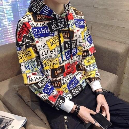 Harajuku 2020 Autumn Hoodies Sweatshirts Hip Hop Men Print Hooded Streetwear Sudadera Hombre Moletom Feminino Inverno Loose Coat