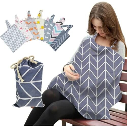 Breathable Baby Feeding Nursing Covers Mum Breastfeeding Nursing Poncho Cover Up Adjustable Privacy Apron Outdoors Nursing Cloth