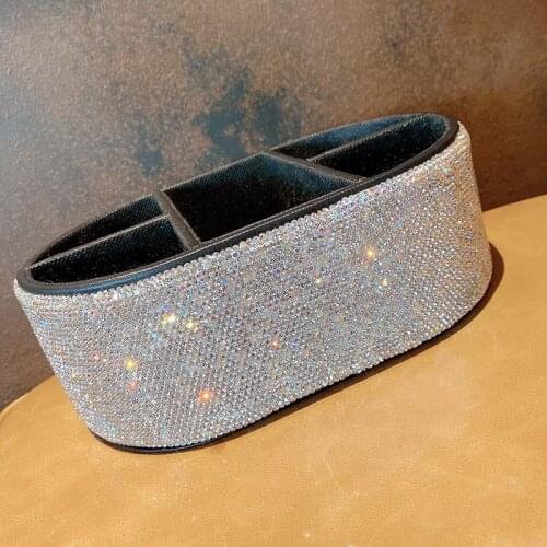 PU leather jewelry storage box large capacity office supplies classification box household sundries storage box makeup Organizer