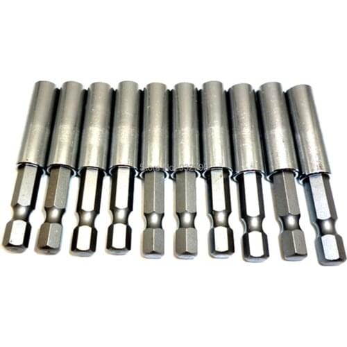 10pcs 1/4" Hex Shank Quick Release Bit Holders Magnetic Screwdriver Bit Holder 60mm Screw Driver Insert Bits Holder Extension