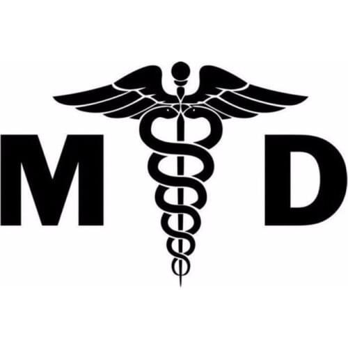 15cm*10cm MD Doctor Creative Personality Funny Car Stickers Pvc Fashion Auto Bumper Windshield Applique Decoration Accessories