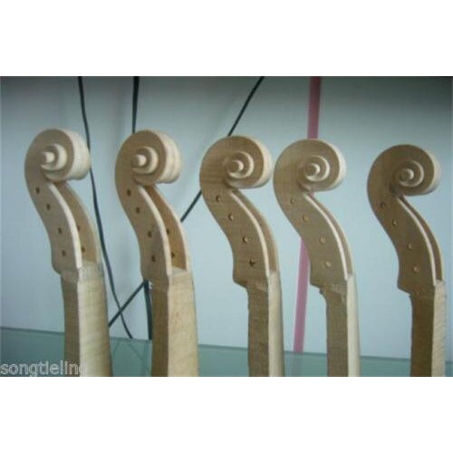 2pcs hand carved unfinished viola neck 15",perfect workmanship