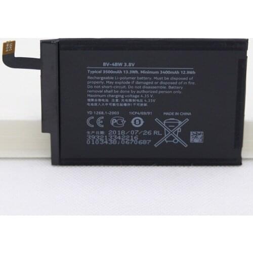 20pcs/lot phone Replacement battery BV 4BW for Nokia Lumia 1520 BV-4BW 3500mAh Rechargeable polymer cellphone battery
