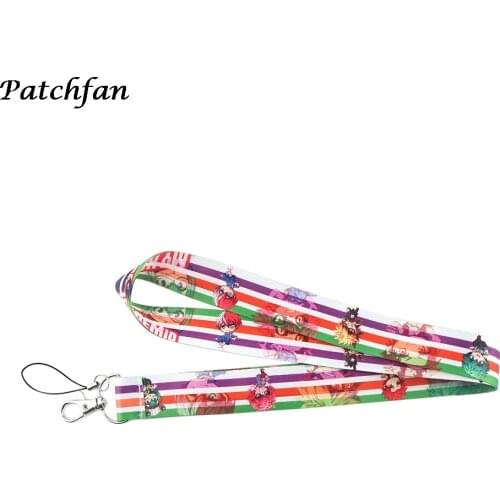 AD092 Patchfan Anime Multi-function Mobile Phone Tags Neck Lanyards for keys ID Badge Neck Straps Webbing