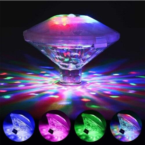 Swimming Pool Pond Light LED Accent Light with 7 Modes Baby Bath Tub Toys Floating Lights for Disco Party Decorations