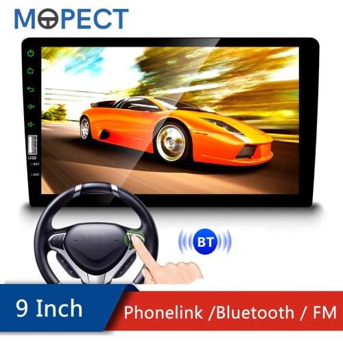 Car Radio 1din Touch Screen 9 Inch Car Mp5 Player Usb Bluetooth FM Phonelink Car Multimedia Player Radio Player Rear View Camera
