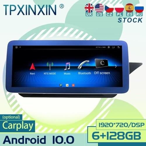 For Mercedes-Benz E260L 300L 2013-2014 Android 10 Carplay Radio Player Car GPS Navigation Head Unit Car Stereo BT WIFI