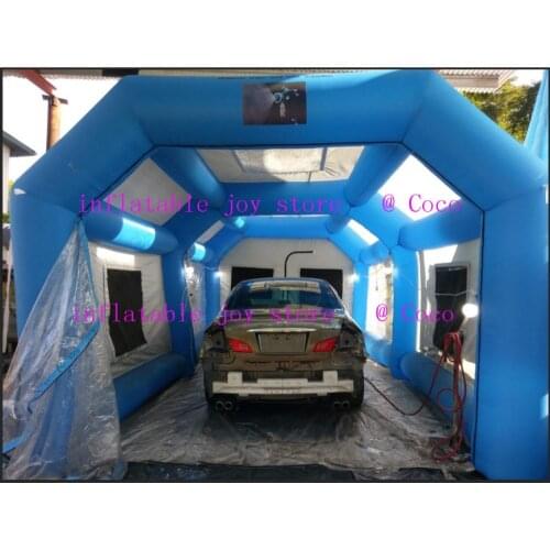 Free door shipping, good quality inflatable paint booth for sale, car painting inflatable spray booth with filter N air blowers