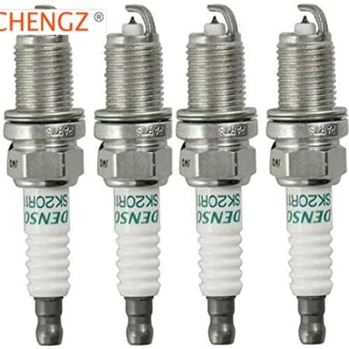 Free shipping Pack of 4pcs DENSO (3297) SPARK PLUGS SK20HR11 90919-0119 for-LEXUS 90919-01191,and for-TOYOTA 90048-51185
