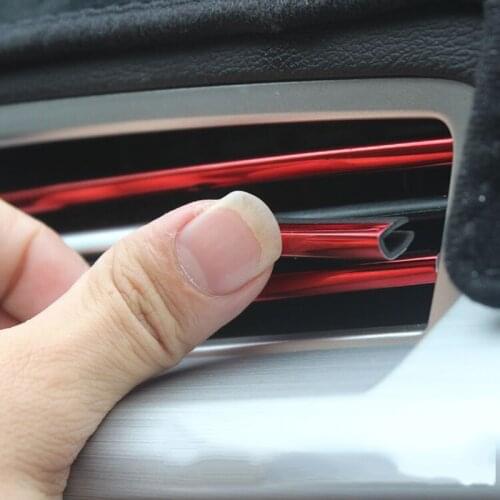 Car Air Outlet Decoration Strip Electroplate Car Decoration Strip Car Styling For Honda fit accord crv civic 2006-2012 jazz city