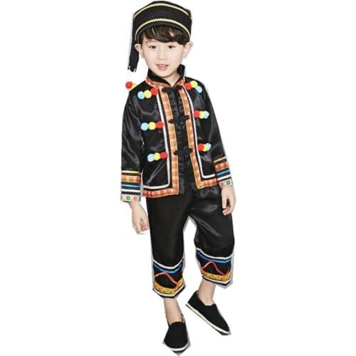 Children Miao Costumes Hmong Dance Clothing Chinese Costume