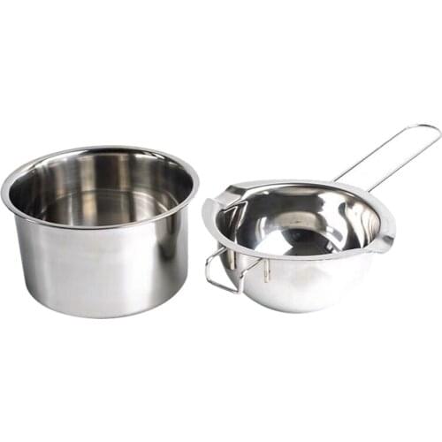 2X Stainless Steel Wax Melting Pot Double Boiler for Candle