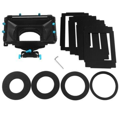 FOTGA DP3000 Pro Matte Box with 4:3 16:9 Ratio Mask + Donuts for 15mm Rod DSLR Rig A7 A7S A7RIII A7SIII A6300 GH4 GH5 GH6S A6500