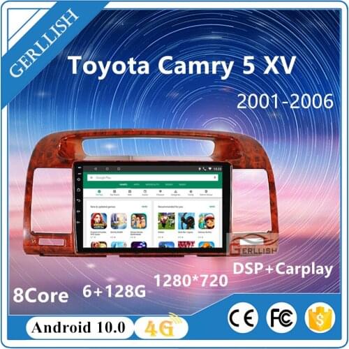 Gerllish for toyota camry 5th 2004 2005 2006 android radio Built-in GPS multimedia playback reversing video function