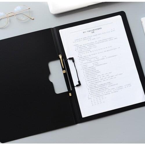 Horizontal File Folder A4 Multi-Function Strong PP Clipboard Office Document Folder Paper Clip Student Stationery Display Book