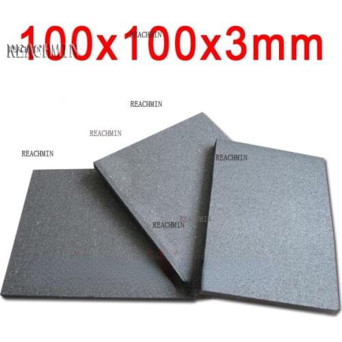 3mm thickness 100x100x3mm graphite plate Rubber graphite board graphite cake electrolytic plate graphite electrode anode