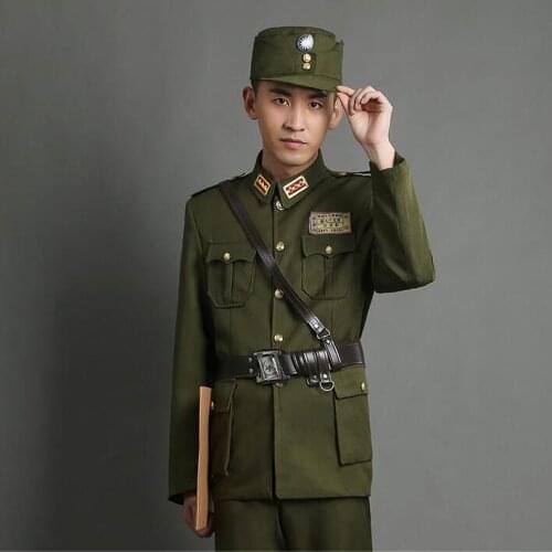 The Republic Of China Military officers in American uniforms high-grade general TV Moive costume TaiWan Army Traditional Outfit