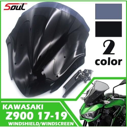 Motorcycle Sports Windscreen Viser Windshield Visor Fits For KAWASAKI Z900 2017 2018 2019 17-19
