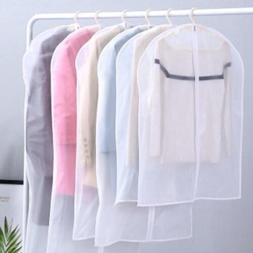 Hot Clothes Hanging Garment Dress Clothes Suit Coat Dust Cover Home Storage Bag Pouch Case Organizer Wardrobe Hanging Clothing