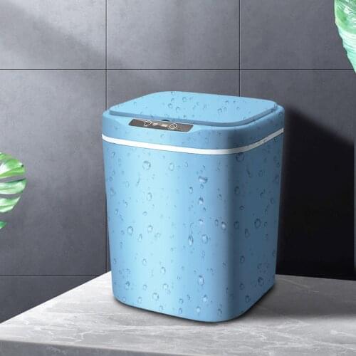 Bedroom Trash Can Garbage Waste Bins Recycle Office Supplies Small Smart Trash Bin Kitchen Papelera Coche Cleaning Tools DF50LJ