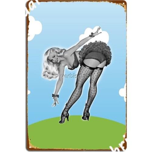 Pinup Pop Metal Sign Club Party Personalized Wall Decor Garage Club Tin Sign Poster