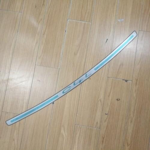 Stainless steel Rear Bumper Protector Sill Trunk Rear guard Tread Plate for Citroen C4L 2013-2015