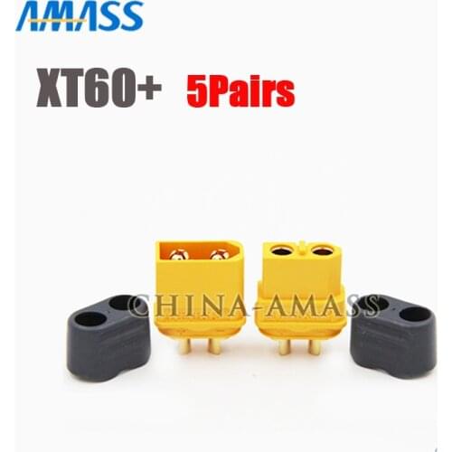 100% Amass Brand new and high quality 10pcs/lot 5Pairs Amass XT60+/ XT60H Bullet Connectors Plugs Male/Female FOR Lipo Battery