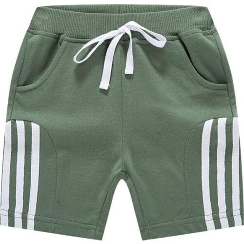 Bambino New Year 2021 Summer Short Pants Baby Boy 2-7 Years Children Stripe Clothing Kids Boy Shorts Beach Shorts Sport Shorts