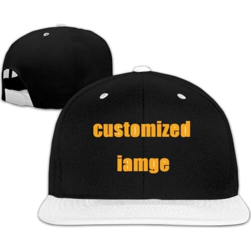 NOISYDESIGNS 5 Colors Adjustable Men Women Customized Printed Baseball Cap Solid Hip Hop Snapback Flat Peaked Hat Visor Custom