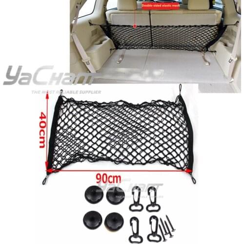 Universal Car Rear Trunk Boot Organizer Pocket Cargo Net Mesh Storage Car Receive Arrange Net 90cm*40cm Cargo Net for All Cars