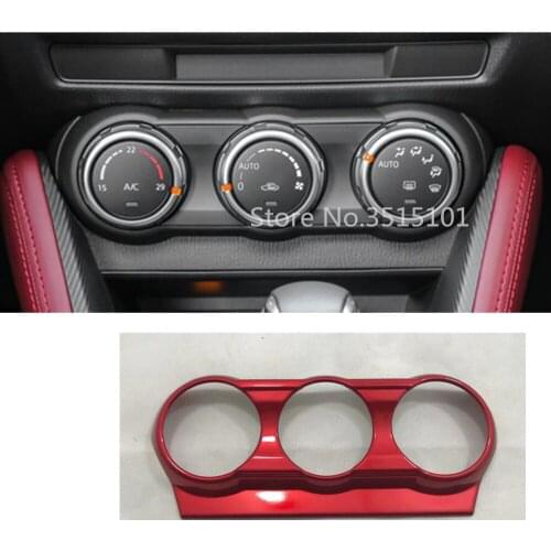 Car Inner Trim Conditioning Middle Air Condition Switch Outlet Vent Hoods Accessories For Mazda CX-3 CX3 2017 2018 2019 2020